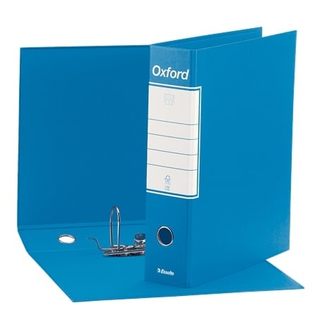 Esselte - registratore protocollo oxford - dorso 8 - azzurro