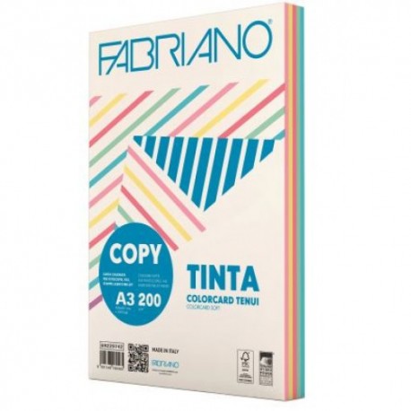 Carta copy tinta a3 200gr 100fg mixtenui fabriano - Nadir Cancelleria