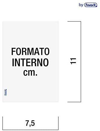 Favorit Buste Trasparenti A4, 50 Pezzi, Finitura Liscia, Formato Interno 22  x 30 cm : : Cancelleria e prodotti per ufficio