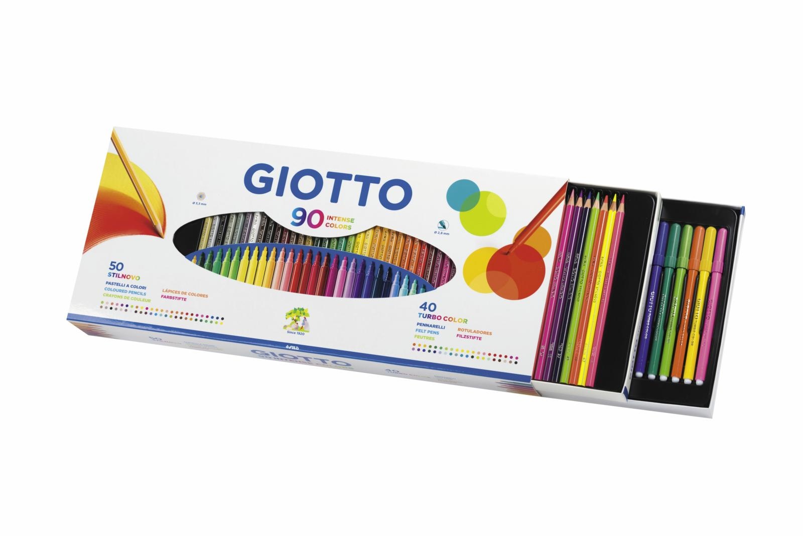 Giotto 90 colours special set. 50 stilnovo + 40 turbo color