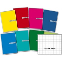 Quaderno maxi tinta unita 20 fogli gr80 righi mod.1rigo medie-sup. 10pz -  Nadir Cancelleria