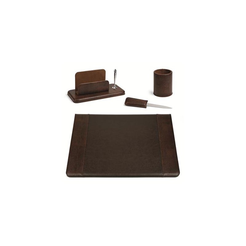 Set scrivania 4pz simip 50x35 marrone - Nadir Cancelleria