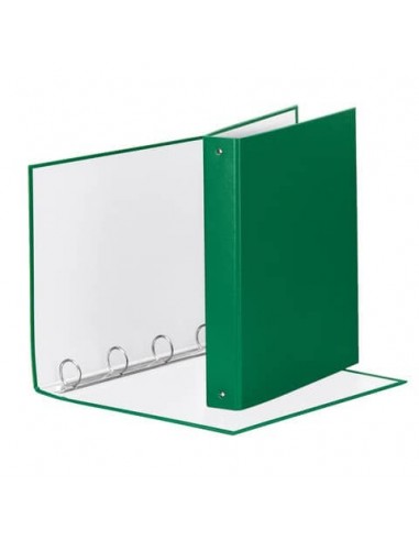 Cartella 4 anelli-dorso 30mm - cm.22x30 - verde - Nadir Cancelleria