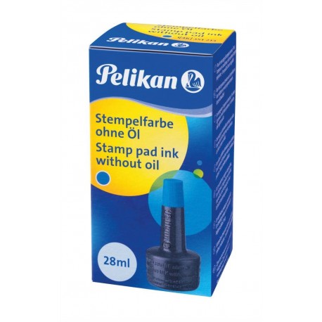 Pelikan - inchiostro per timbri blu 4k 28ml - senza olio - Nadir Cancelleria