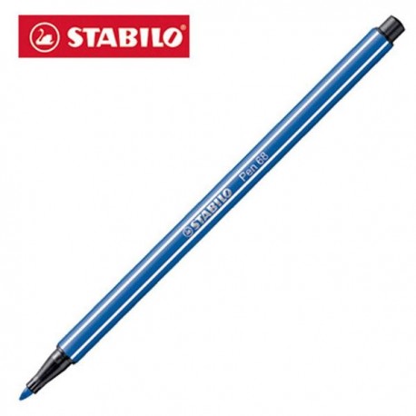 Pennarello stabilo pen 68/41 blu scuro - Nadir Cancelleria